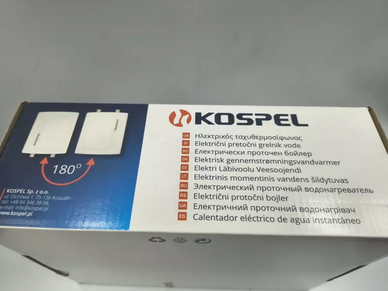 ELEKTRYCZNY PRZEPŁYWOWY PODGRZEWACZ WODY KOSPEL EPO2-4.PL 4.4KW/230V