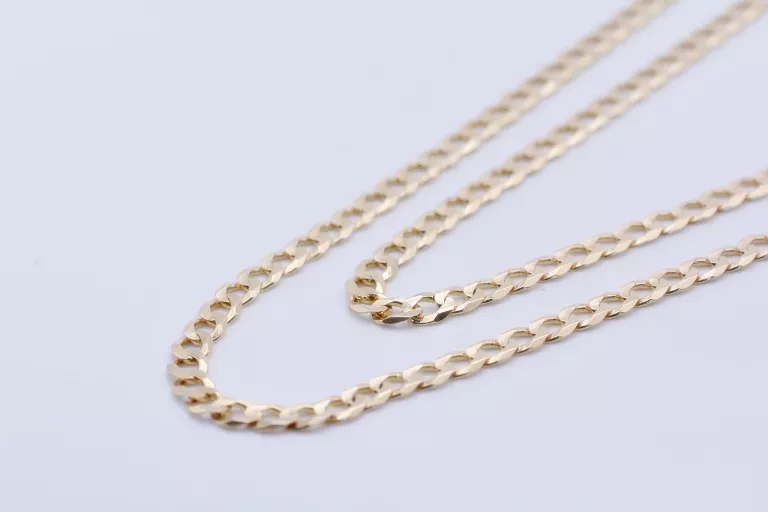 ZB173 ZŁOTY ŁAŃCUSZEK PANCERKA AŻ 17,55G PRÓBA 585 14K 4,5MM UNISEX