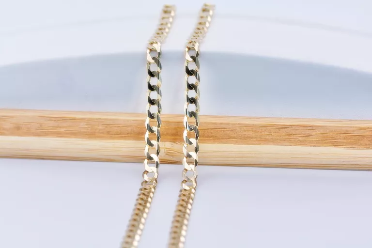 ZB173 ZŁOTY ŁAŃCUSZEK PANCERKA AŻ 17,55G PRÓBA 585 14K 4,5MM UNISEX