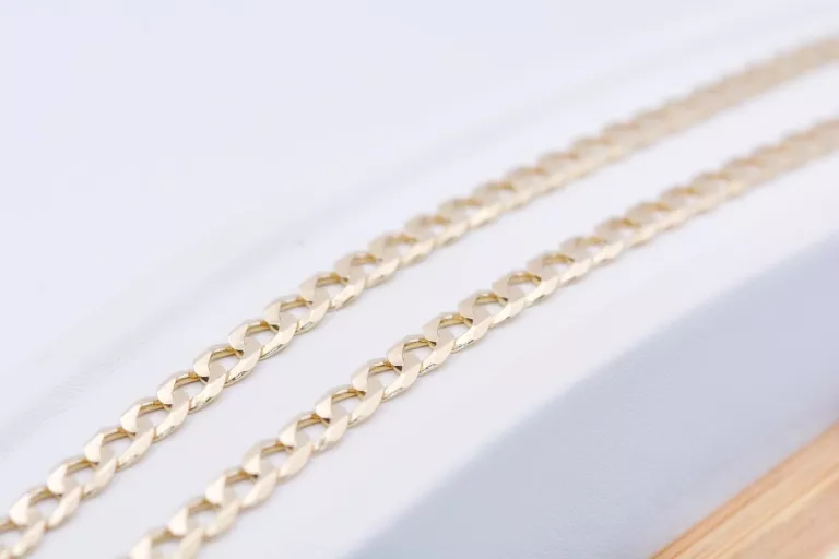 ZB173 ZŁOTY ŁAŃCUSZEK PANCERKA AŻ 17,55G PRÓBA 585 14K 4,5MM UNISEX
