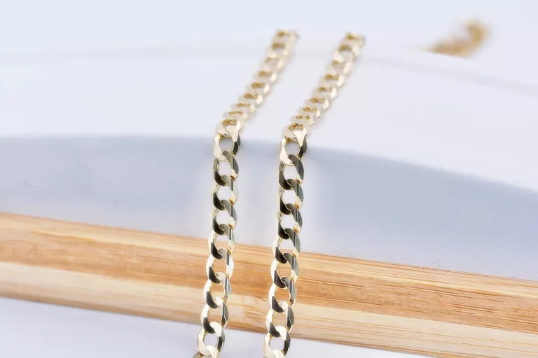 ZB173 ZŁOTY ŁAŃCUSZEK PANCERKA AŻ 17,55G PRÓBA 585 14K 4,5MM UNISEX