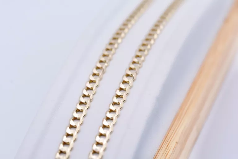 ZB173 ZŁOTY ŁAŃCUSZEK PANCERKA AŻ 17,55G PRÓBA 585 14K 4,5MM UNISEX