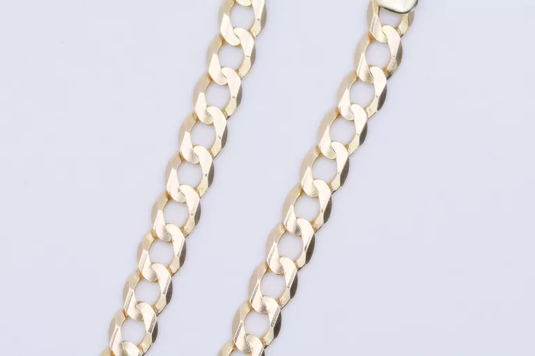 ZB173 ZŁOTY ŁAŃCUSZEK PANCERKA AŻ 17,55G PRÓBA 585 14K 4,5MM UNISEX