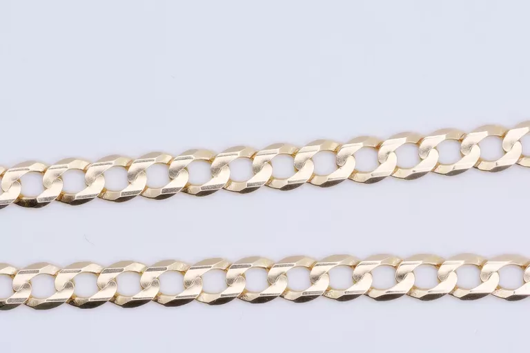 ZB173 ZŁOTY ŁAŃCUSZEK PANCERKA AŻ 17,55G PRÓBA 585 14K 4,5MM UNISEX