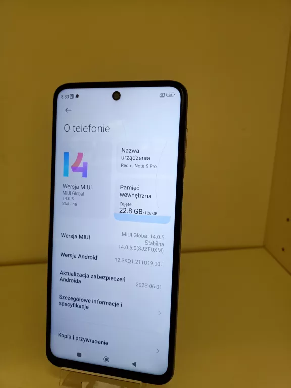 TELEFON TELEFON REDMI NOTE 9 PRO 6/128GB