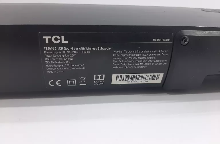 SOUNDBAR TCL TS5010 2.1 120 W