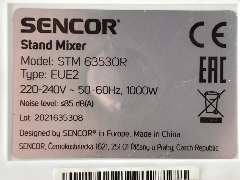 ROBOT KUCHENNY SENCOR STM 6353OR 1000W + ZESTAW AKCESORIÓW!
