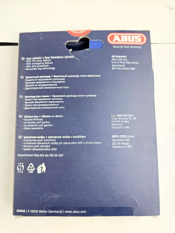 WKŁADKA ABUS D10PS + KD10PS 50/40