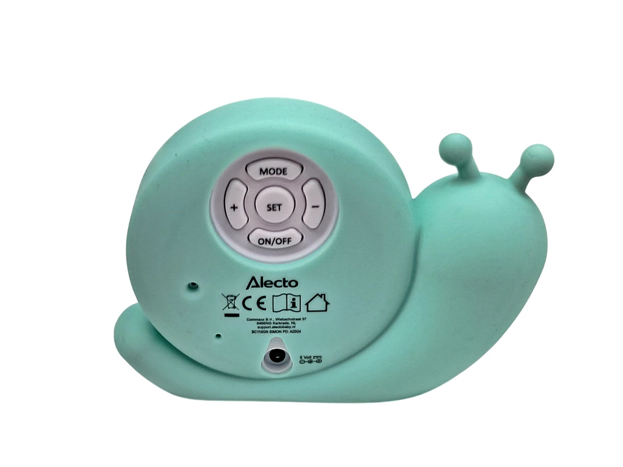 alecto-slimak-simon-trener-snu-2w1-budzik-lampka-nocna-dla-dzieci-stan-11323-2