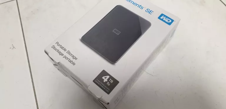 DYSK ZEWNĘTRZNY WD ELEMENTS SE 4TB + PUDEŁKO