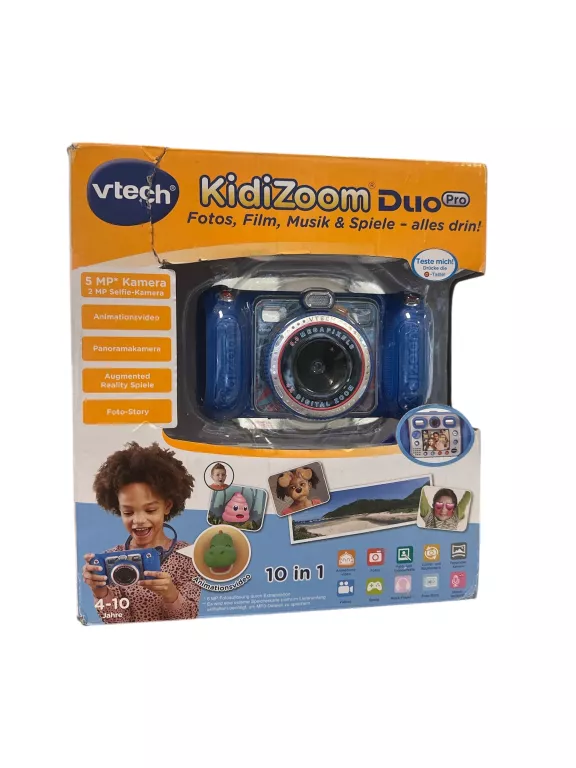 APARAT FOTOGRAFICZNY DLA DZIECI VTECH KIDIZOOM DUO PRO 5 WERSJA NIEMIECKA