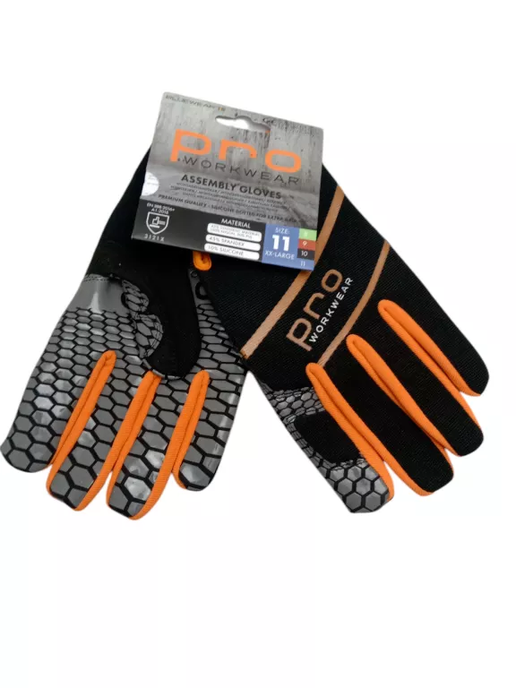 RĘKAWICE MONTERSKIE PREMIUM BLUEWEAR PRO WORKWEAR ROZM.11