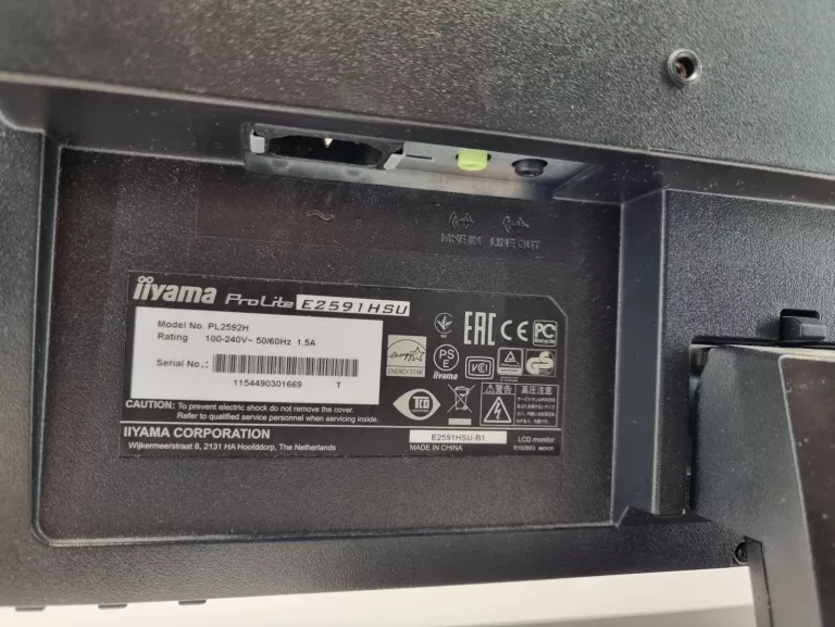 MONITOR IIYAMA 24 PROLITE CZARNY E2591HSU