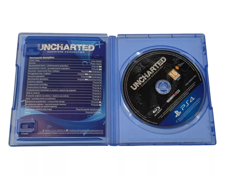 GRA NA PS4 UNCHARTED ZAGINIONE DZIEDZICTWO