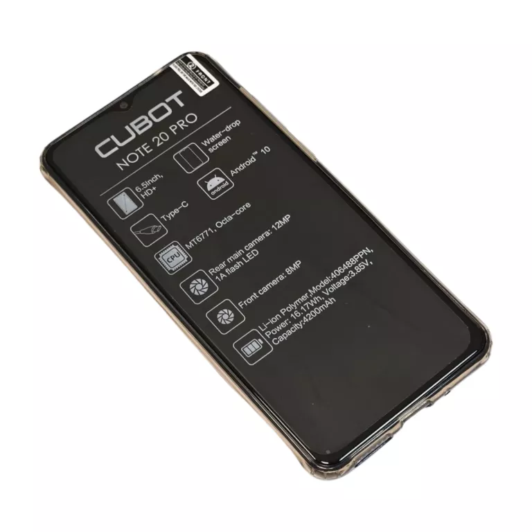 SMARTFON CUBOT NOTE 20 PRO 8 GB / 128 GB 4G (LTE) CZARNY