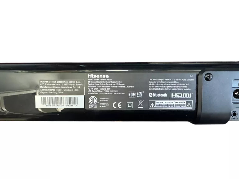 SOUNDBAR HISENSE HS205