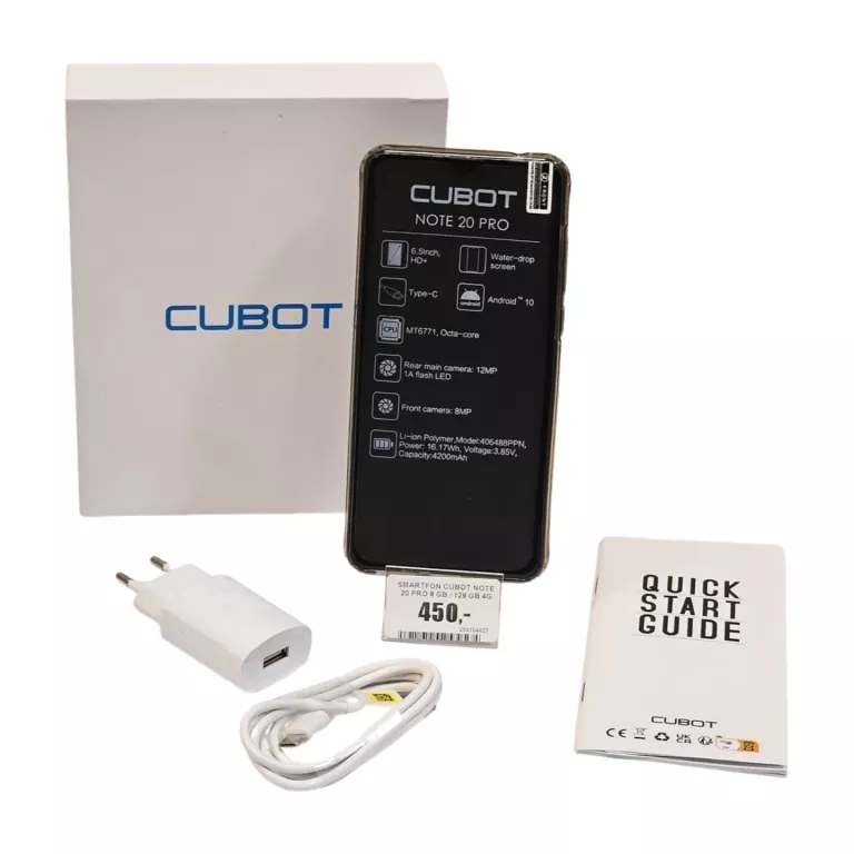SMARTFON CUBOT NOTE 20 PRO 8 GB / 128 GB 4G (LTE) CZARNY