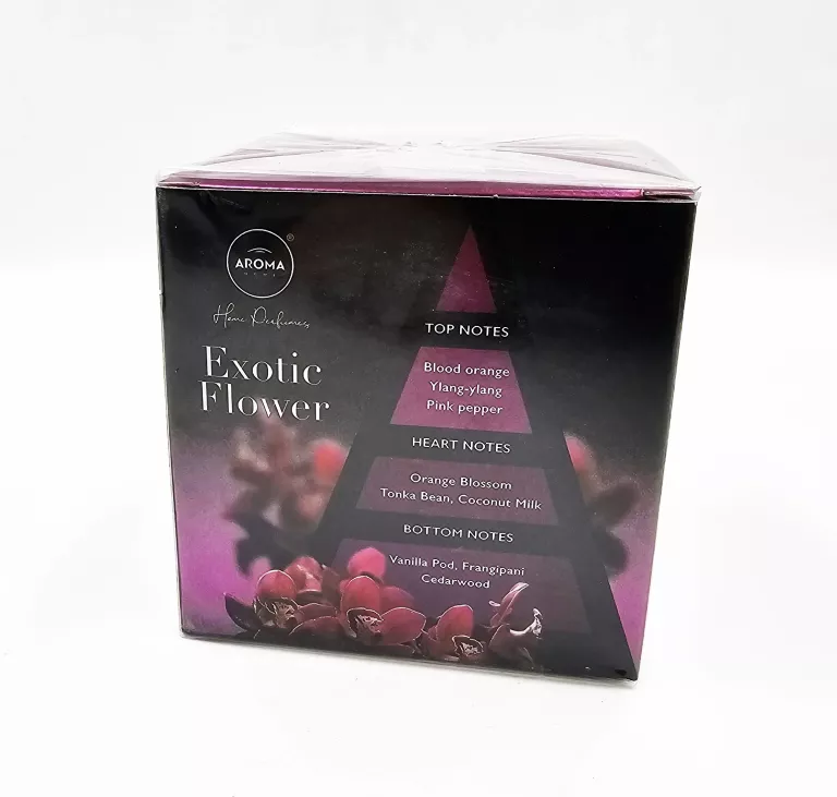 ŚWIECA ZAPACHOWA W SZKLE AROMA HOME EXOTIC FLOWER 155G