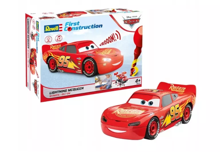 REVELL CARS - PIERWSZY ZESTAW KONSTRUKCYJNY - LIGHTNING MCQUEEN