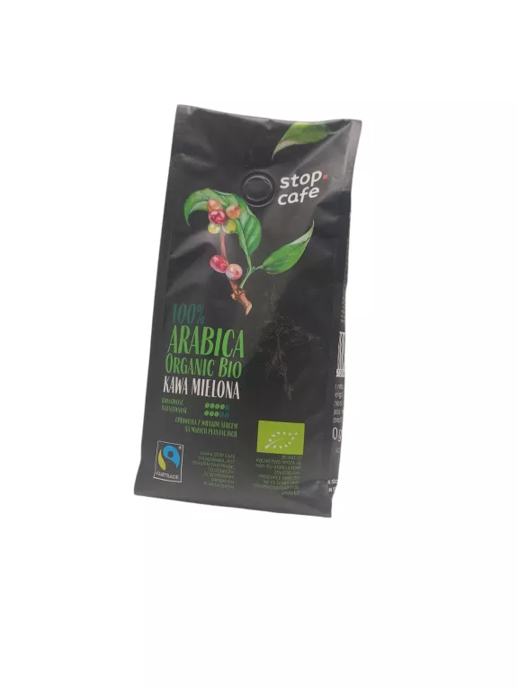 KAWA MIELONA 250 G ARABICA ŚWIEŻO PALONA 100% BIO ORGANIC