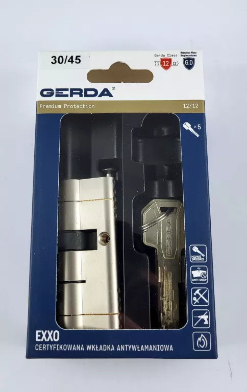 WKŁADKA DO ZAMKA GERDA 30/45