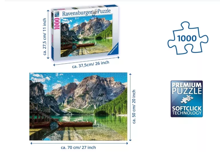 RAVENSBURGER PUZZLE 1000 ELEMENTÓW - PRAGSER WILDSEE