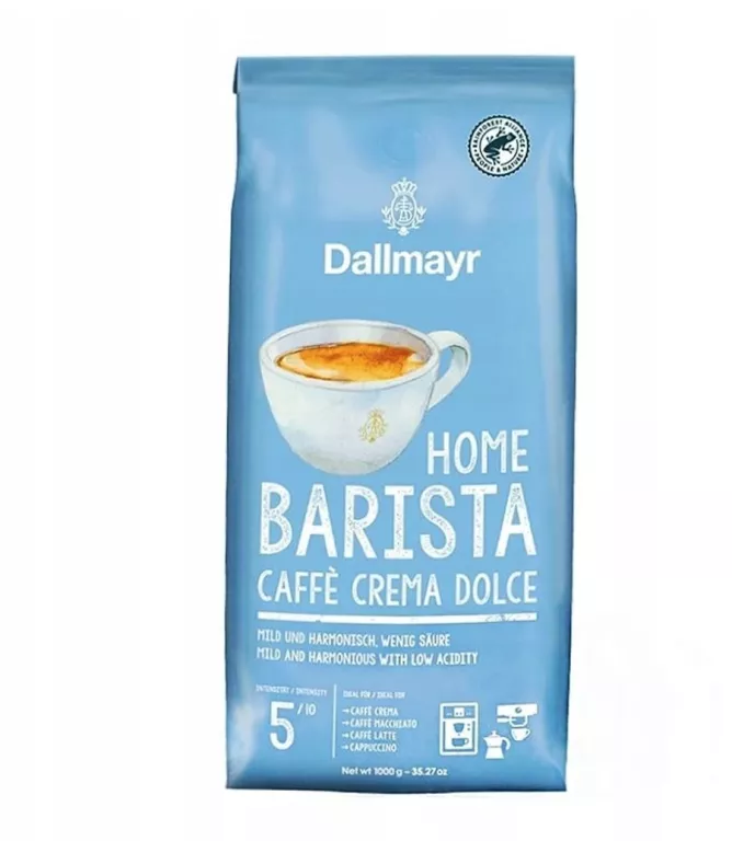 KAWA ZIARNISTA MIESZANA DALLMAYR HOME BARISTA CAFFE CREMA DOLCE 1000 G