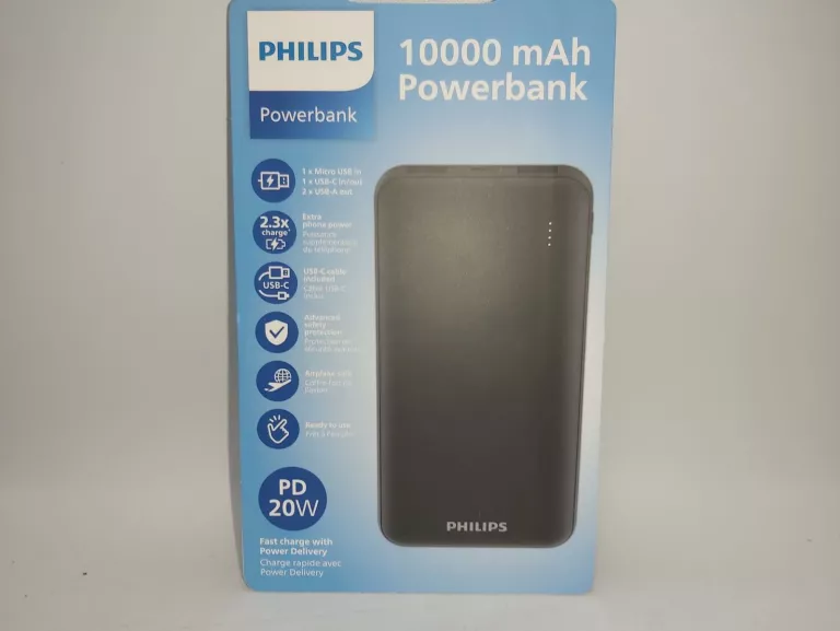 POWERBANK PHILIPS 10000MAH CZARNY