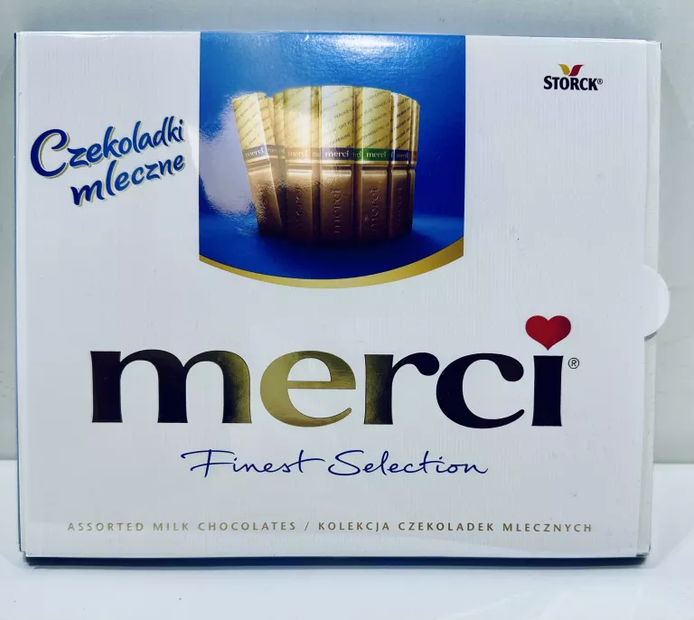 CZEKOLADKI MERCI KOLEKCJA CZEKOLADEK MLECZNYCH 250G