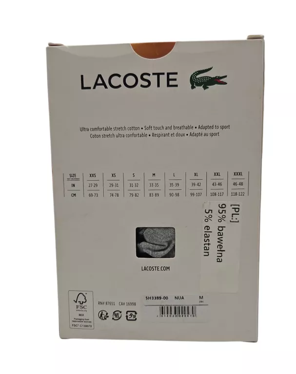 BOKSERKI LACOSTE 5H3389-00