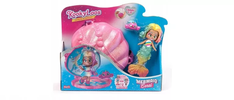 KOOKYLOOS MERMAID - CORAL - LALECZKA SYRENKA TOREBKA