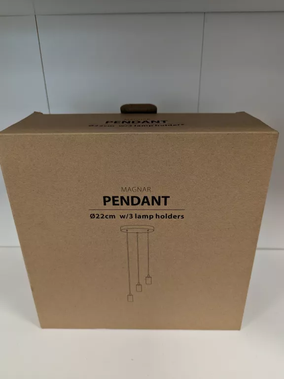 LAMPA WISZĄCA MAGNAR 3-W-1 Ś22XW220CM CZARNY PENDANT