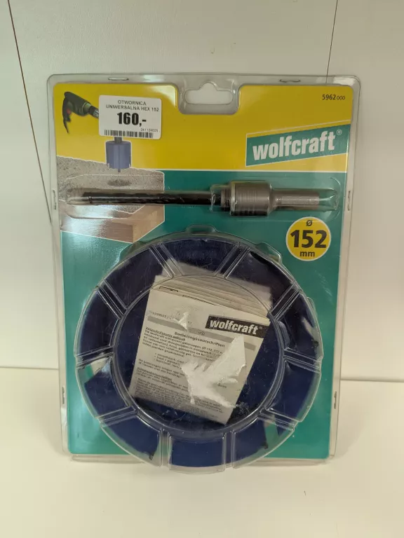 OTWORNICA UNIWERSALNA HEX 152 MM 5962000 WOLFCRAFT