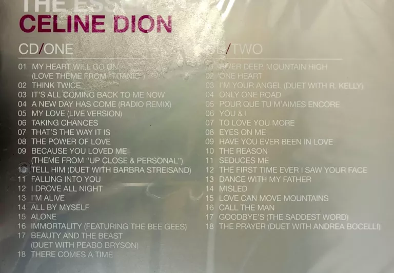 PŁYTA CD CELINE DION THE ESSENTIAL