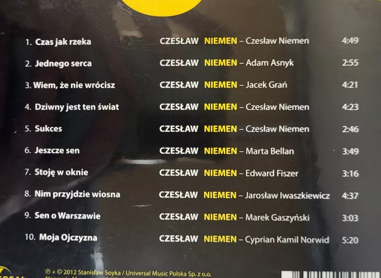 PŁYTA CD STANISŁAW SOYKA W HOŁDZIE MISTRZOWI