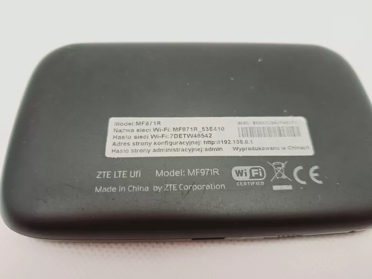 ROUTER MOBILNY ZTE LTE MF971R