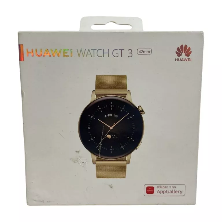 HUAWEI WATCH GT 3 ZŁOTY KPL STAN DB