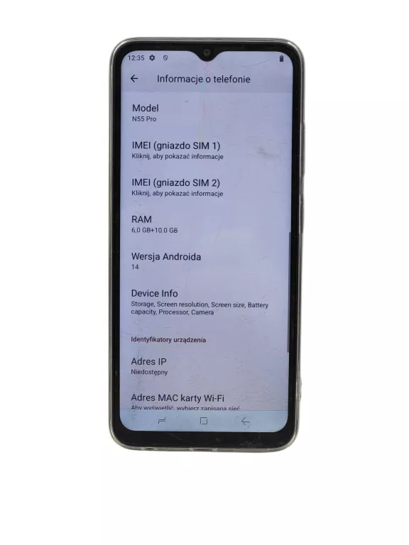 TELEFON DOOGEE N 55 PRO  6/256GB FIOLETOWY ETUI