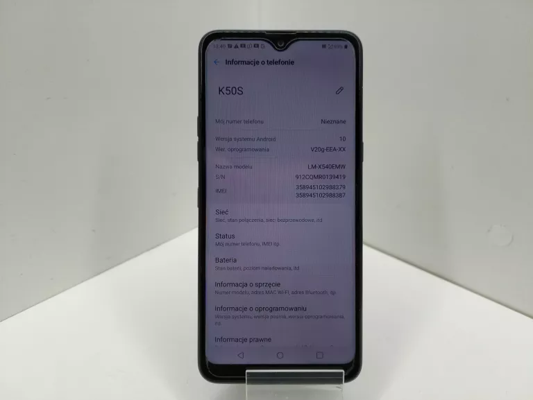 TELEFON LG K50S B/N