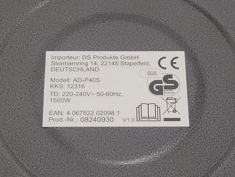 PATELNIA ELEKTRYCZNA GOURMETMAXX MODEL 12316 ZESTAW JAK NOWY