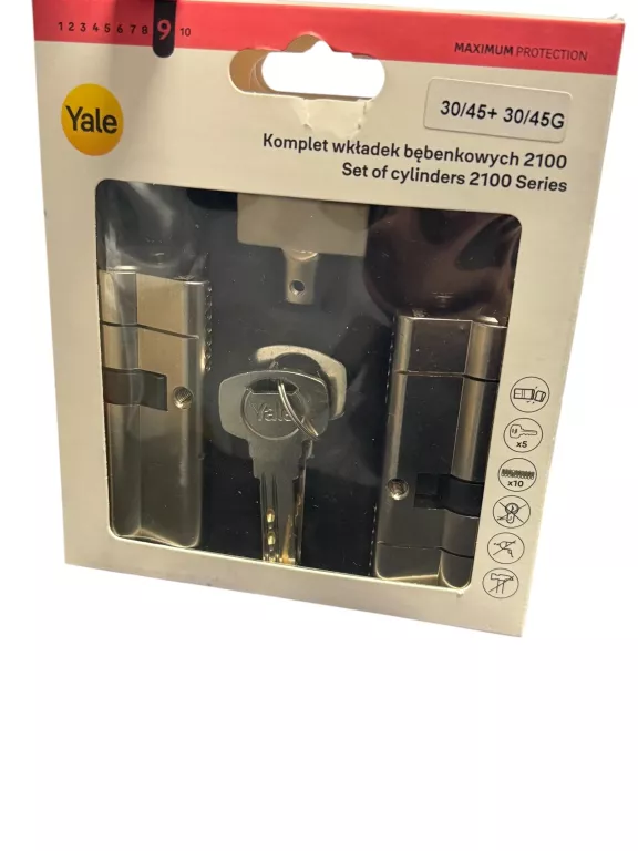 WKŁADKI ATESTOWANE YALE MAX 30 X 45 MM