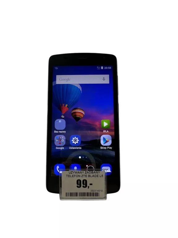 UŻYWANY ZADBANY TELEFON ZTE BLADE L5 DUAL SIM/SIMLOCK PLUS