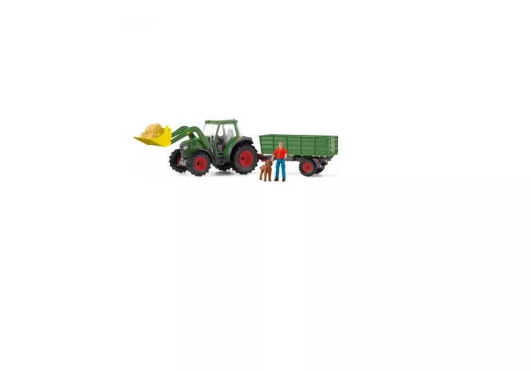 SCHLEICH TRAKTOR Z NACZEPĄ