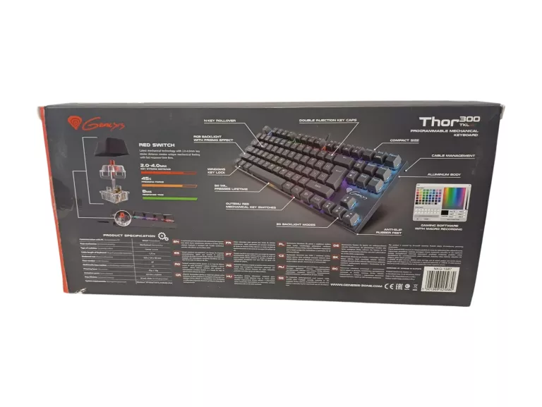 KLAWIATURA MECHANICZNA GENESIS THOR 300 TKL