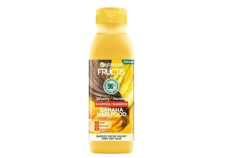 GARNIER FRUCTIS BANANA HAIR FOOD ODŻYWCZY SZAMPON DO WŁOSÓW SUCHYCH 350ML