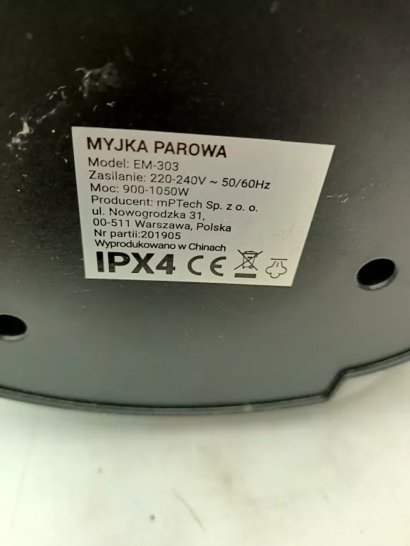 MYJKA PAROWA HOFFEN EM-303 + PUDEŁKO