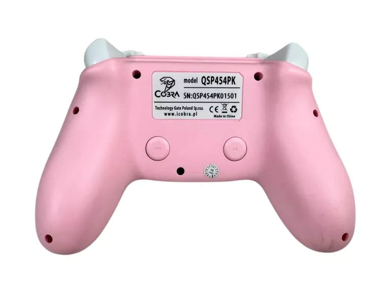 PAD COBRA QSP454PK GAME PAD PS3 / PS4 PLAY STATION 3/PLAY STATION 4 RÓŻOWY