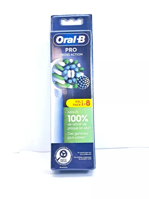 KOŃCÓWKI DO SZCZOTECZKI ELEKTRYCZNEJ ORAL-B CROSSACTION 8 SZT.
