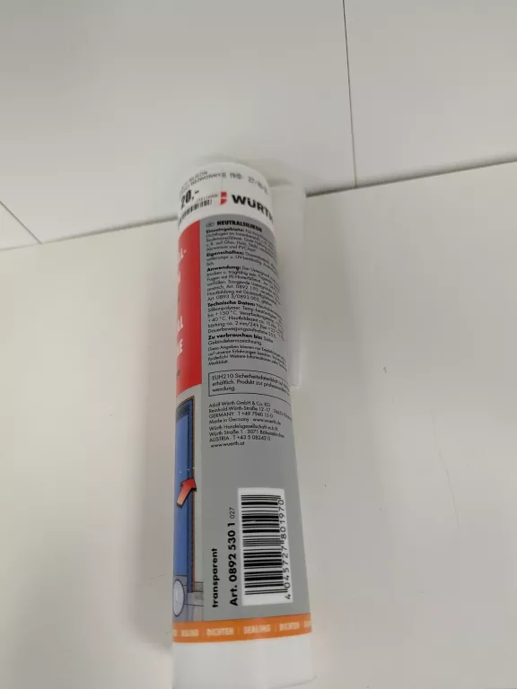 WURTH SILIKON BEZBARWNY BEZWONNY NEUTRALNY 310ML