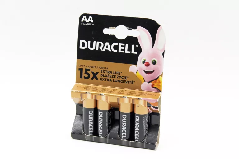 4X DURACELL BATERIA ALKALICZNA AA R6 LR6 1,5V